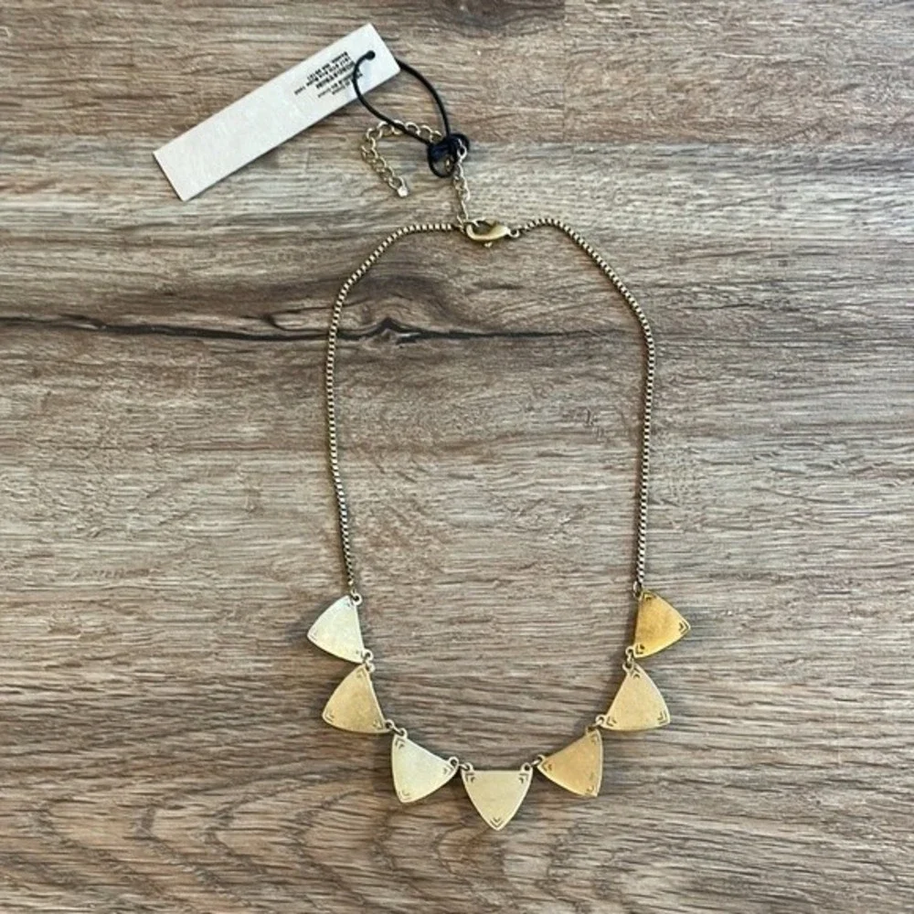 NWT Treasure & Bond Gold Rhinestone Boho Necklace
